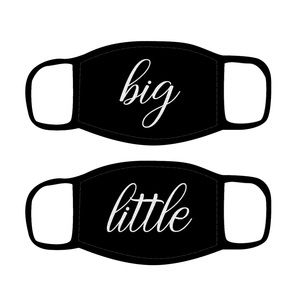 Big & Little Sister Face Mask Iron Ons